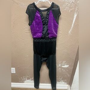 Purple and Black Dance Costume